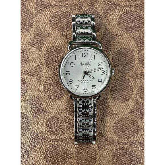 Coach Delancey White Dial Silver Steel Strap Watch For Women  14502495 - Picture 1 of 7